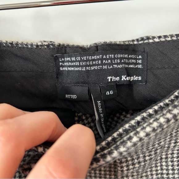 [46] The Kooples Women’s Houndstooth Fitted & Structured Straight Leg Trouser - Picture 14 of 14